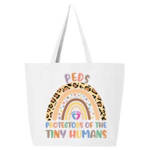 Peds Protectors Of Tiny Hu Rainbow Pediatrics Nurse Meaningful Gift 25L Jumbo Tote