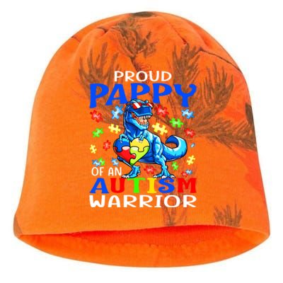 Proud Pappy Of An Autism Warrior Dinosaur Great Gift Kati - Camo Knit Beanie