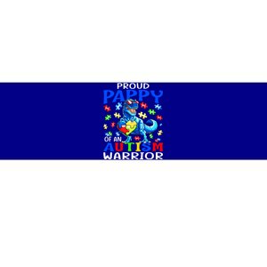 Proud Pappy Of An Autism Warrior Dinosaur Great Gift Bumper Sticker