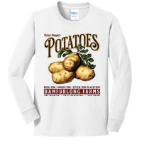 Potatoes Kids Long Sleeve Shirt