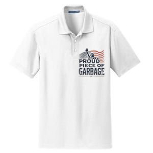 Proud Piece Of Garbage Garbage For Trump Dry Zone Grid Polo