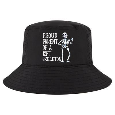 Proud Parent Of A 12 Foot Skeleton Funny Halloween Costume Cool Comfort Performance Bucket Hat