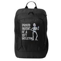 Proud Parent Of A 12 Foot Skeleton Funny Halloween Costume City Backpack
