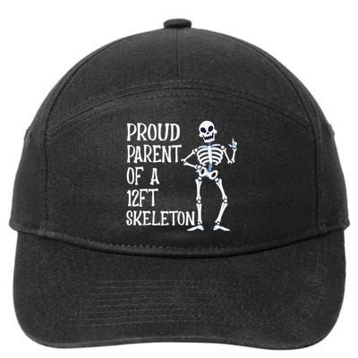 Proud Parent Of A 12 Foot Skeleton Funny Halloween Costume 7-Panel Snapback Hat