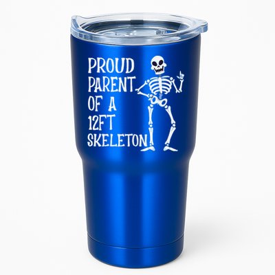 Proud Parent Of A 12 Foot Skeleton Funny Halloween Costume Tumbler