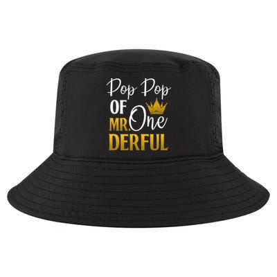 Pop Pop Of Mr Onederful 1st Birthday Mother's Day Cool Comfort Performance Bucket Hat