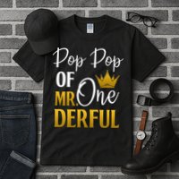 Pop Pop Of Mr Onederful 1st Birthday Mother's Day Tall T-Shirt