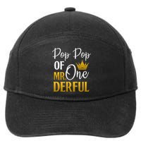 Pop Pop Of Mr Onederful 1st Birthday Mother's Day 7-Panel Snapback Hat