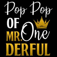 Pop Pop Of Mr Onederful 1st Birthday Mother's Day Drawstring Bag