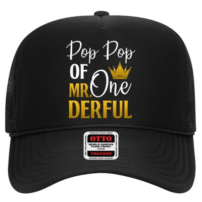 Pop Pop Of Mr Onederful 1st Birthday Mother's Day Trucker Hat