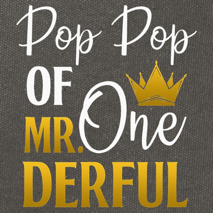 Pop Pop Of Mr Onederful 1st Birthday Mother's Day Cotton Canvas Backpack