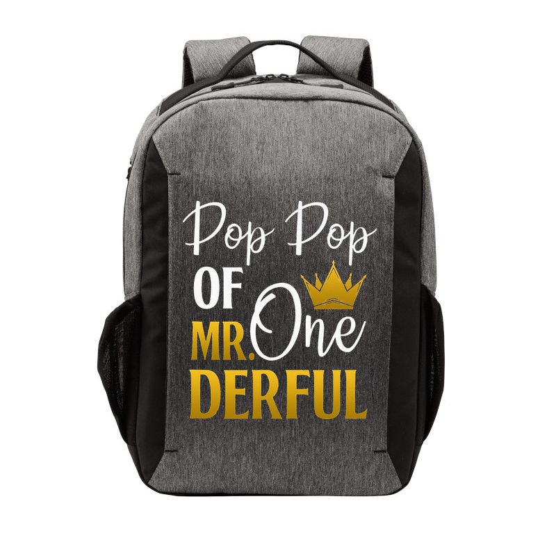 Pop Pop Of Mr Onederful 1st Birthday Mother's Day Vector Backpack