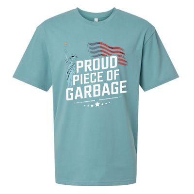 Proud Piece Of Garbage Funny Garbage Sueded Cloud Jersey T-Shirt