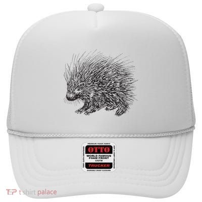 Porcupine High Crown Mesh Back Trucker Hat