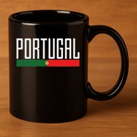 Portugal 11oz C Handle Ceramic Mug