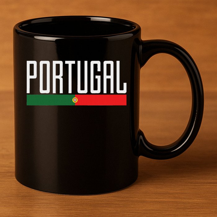 Portugal 11oz C Handle Ceramic Mug