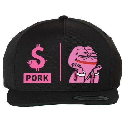 $Pork Wool Snapback Cap