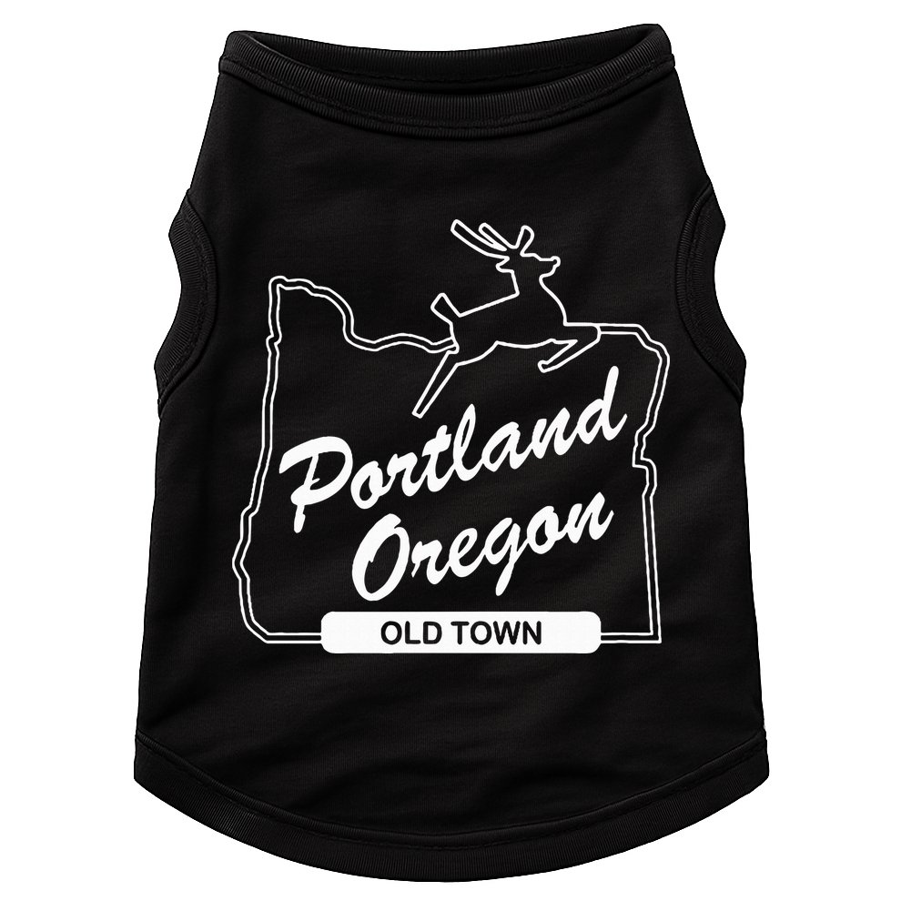 Pdx Portland Oregon Sign Old Town Portland Oregon Doggie Tank