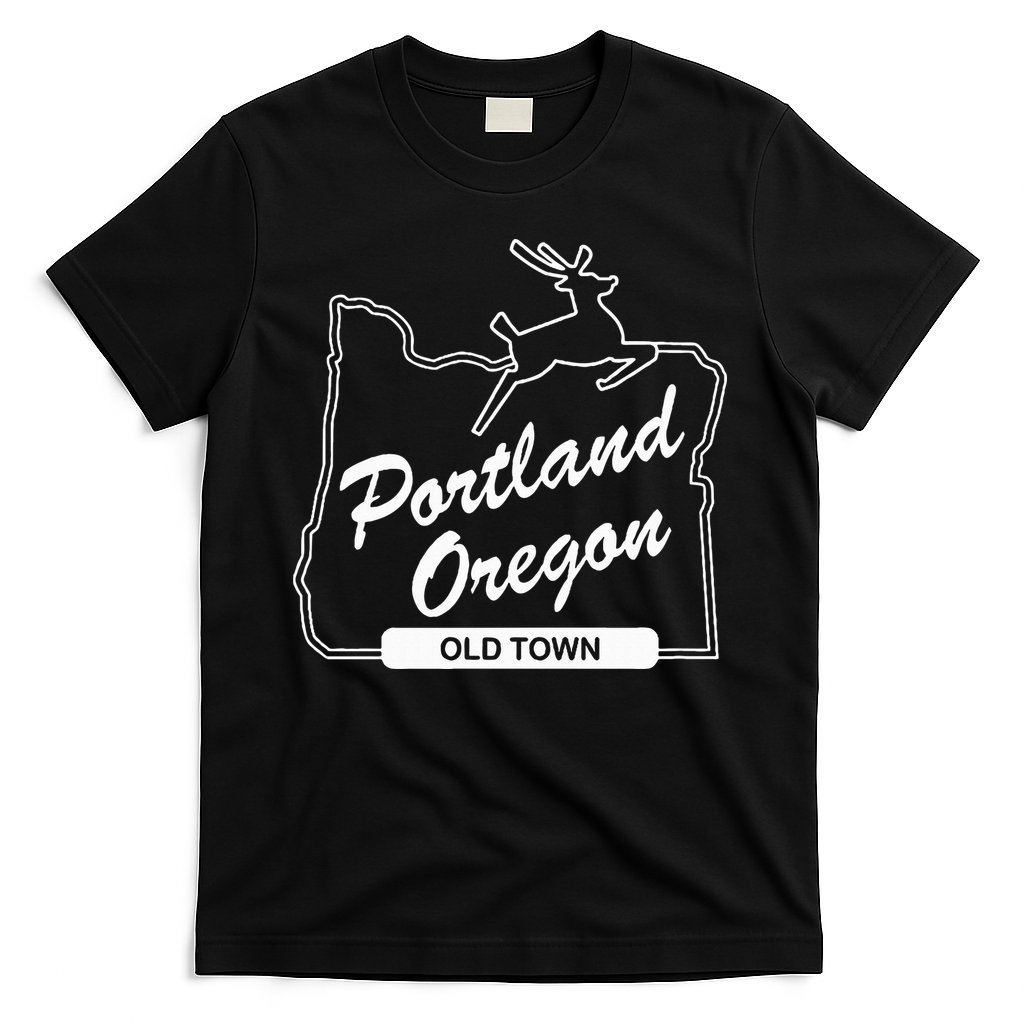 Pdx Portland Oregon Sign Old Town Portland Oregon T-Shirt