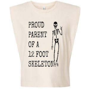 Proud parent of a 12 foot skeleton Garment-Dyed Women's Muscle Tee