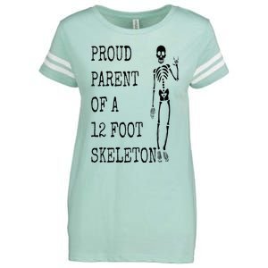 Proud parent of a 12 foot skeleton Enza Ladies Jersey Football T-Shirt