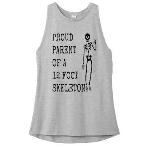 Proud parent of a 12 foot skeleton Ladies PosiCharge Tri-Blend Wicking Tank