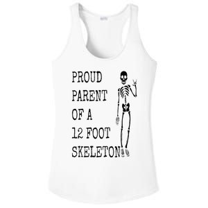 Proud parent of a 12 foot skeleton Ladies PosiCharge Competitor Racerback Tank