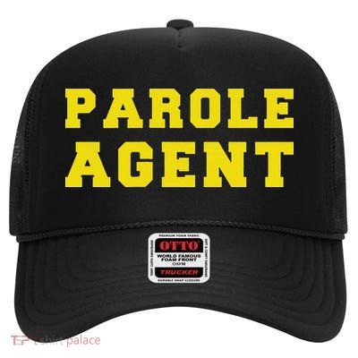 Parole Probation Officer Pocket Gift High Crown Mesh Back Trucker Hat