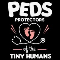 Peds Protectors Of The Tiny Humans Pediatrician Pediatrics Cooling Performance Crew T-Shirt