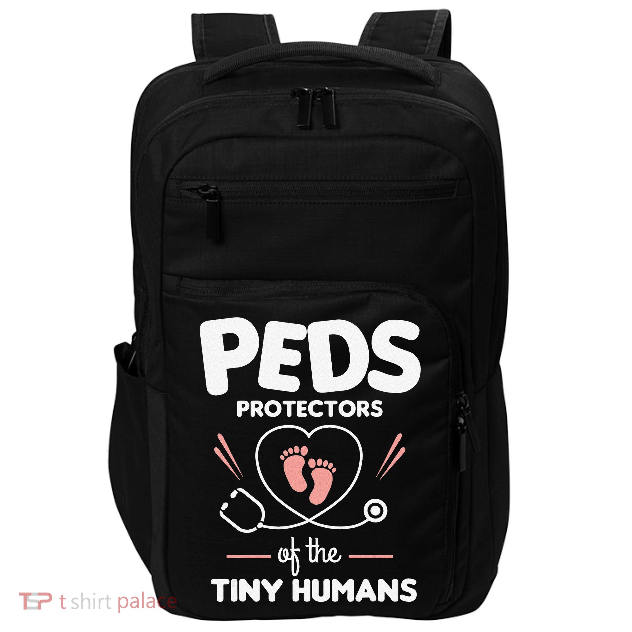 Peds Protectors Of The Tiny Humans Pediatrician Pediatrics Impact Tech Backpack