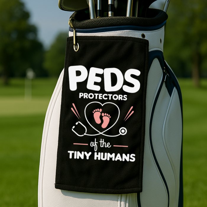 Peds Protectors Of The Tiny Humans Pediatrician Pediatrics Golf Towel
