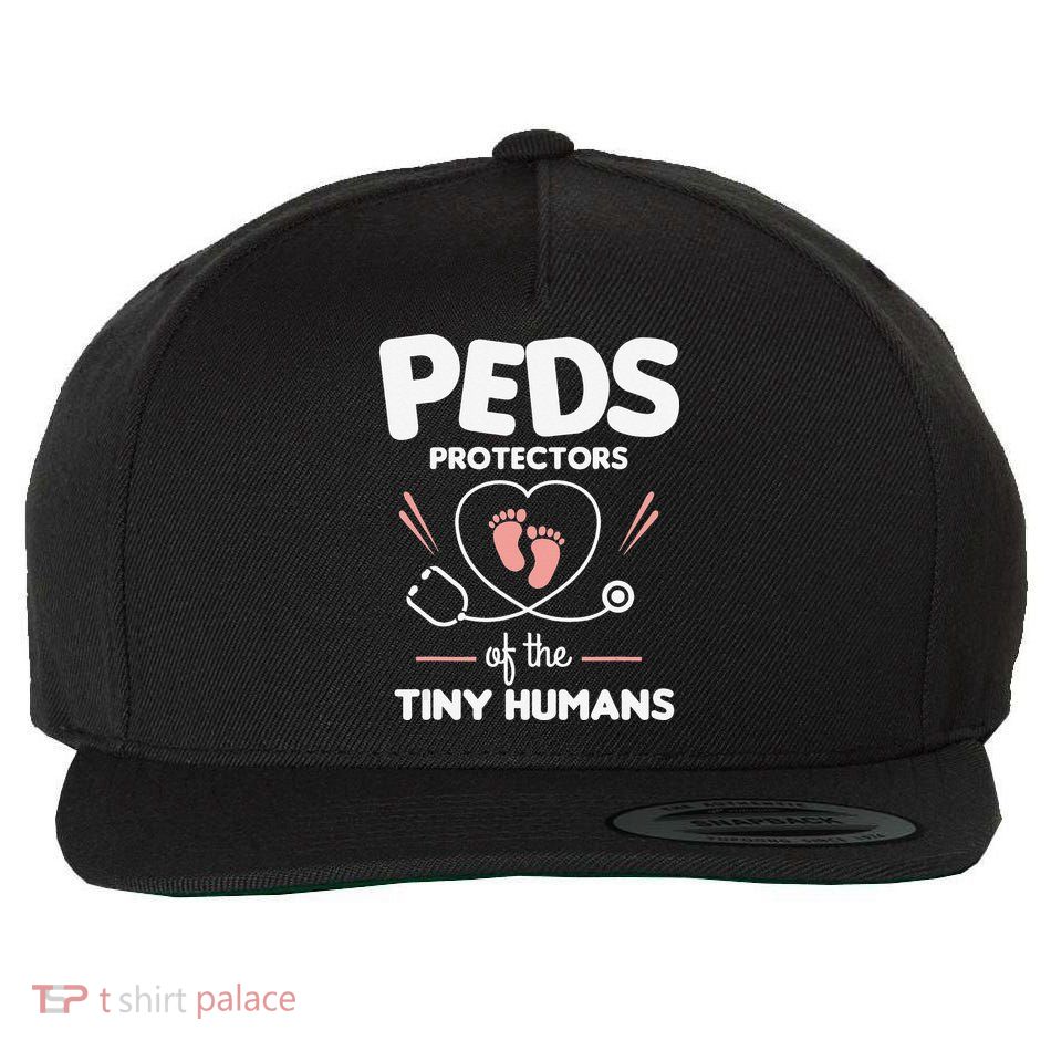 Peds Protectors Of The Tiny Humans Pediatrician Pediatrics Wool Snapback Cap