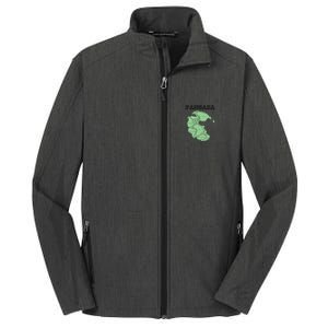 Pangaea Pangea One Continent World Earth Graphic Core Soft Shell Jacket