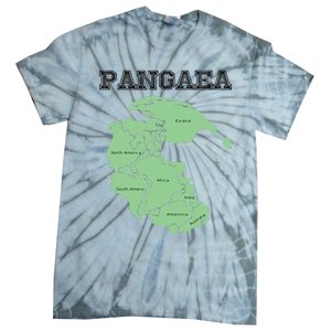 Pangaea Pangea One Continent World Earth Graphic Tie-Dye T-Shirt