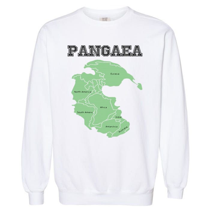 Pangaea Pangea One Continent World Earth Graphic Garment-Dyed Sweatshirt