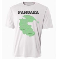 Pangaea Pangea One Continent World Earth Graphic Cooling Performance Crew T-Shirt