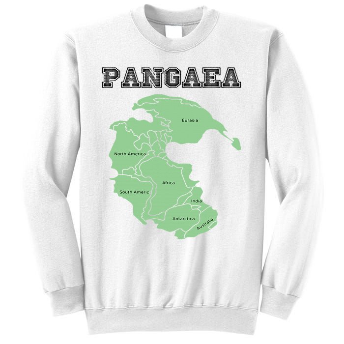 Pangaea Pangea One Continent World Earth Graphic Sweatshirt