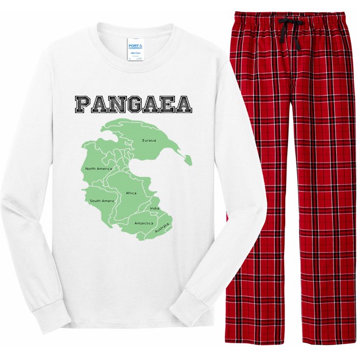 Pangaea Pangea One Continent World Earth Graphic Long Sleeve Pajama Set