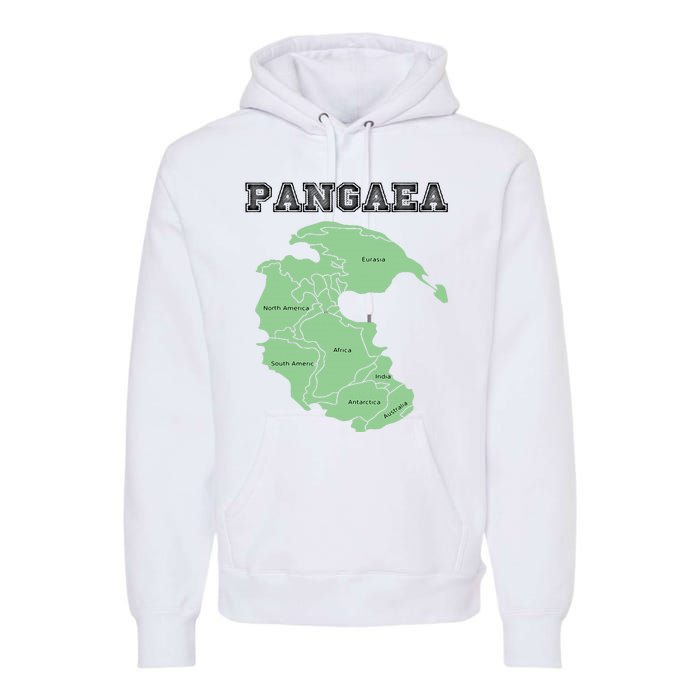 Pangaea Pangea One Continent World Earth Graphic Premium Hoodie