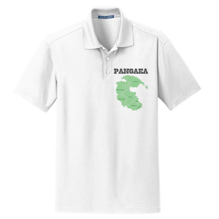 Pangaea Pangea One Continent World Earth Graphic Dry Zone Grid Polo