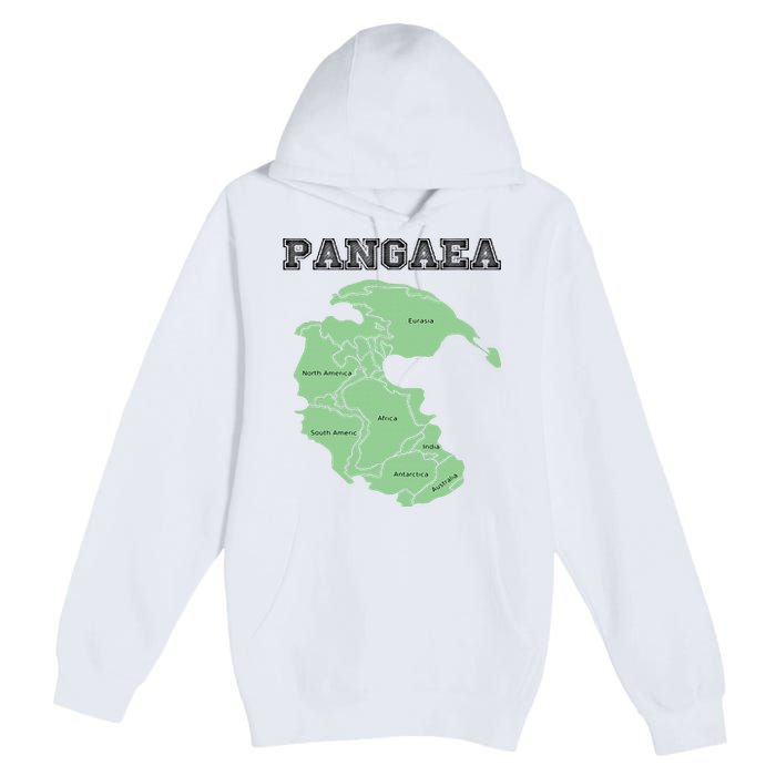 Pangaea Pangea One Continent World Earth Graphic Premium Pullover Hoodie