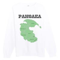 Pangaea Pangea One Continent World Earth Graphic Premium Crewneck Sweatshirt