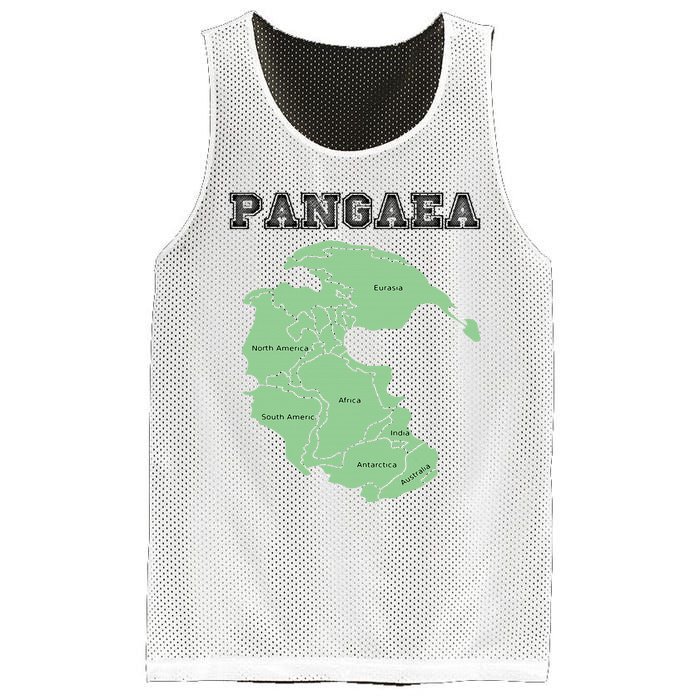 Pangaea Pangea One Continent World Earth Graphic Mesh Reversible Basketball Jersey Tank