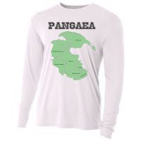 Pangaea Pangea One Continent World Earth Graphic Cooling Performance Long Sleeve Crew