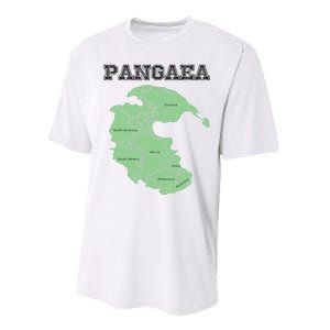 Pangaea Pangea One Continent World Earth Graphic Performance Sprint T-Shirt