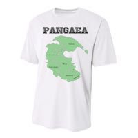 Pangaea Pangea One Continent World Earth Graphic Performance Sprint T-Shirt