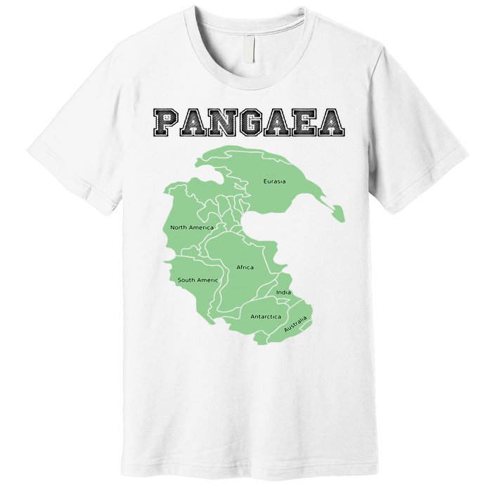 Pangaea Pangea One Continent World Earth Graphic Premium T-Shirt