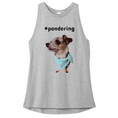 Pondering Ladies PosiCharge Tri-Blend Wicking Tank