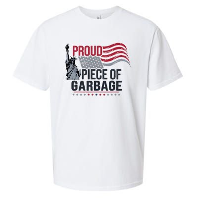 Proud Piece Of Garbage Funny Garbage Sueded Cloud Jersey T-Shirt