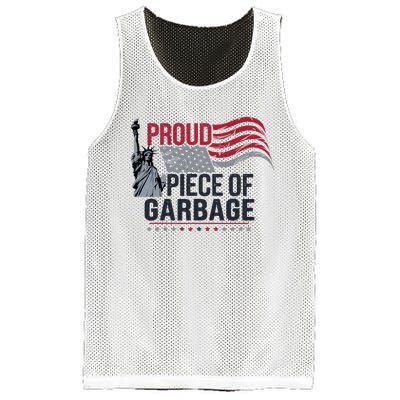 Proud Piece Of Garbage Funny Garbage Mesh Reversible Basketball Jersey Tank